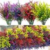 HNVNER 16 Mazzi Bouquet Lavanda Artificiale, Fiori Finti da Esterno Resistenti AI Raggi UV Fiori Artificiali per Cimitero, Giardino Finestra Decorazione Domestica