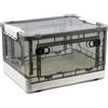 evomosa Scatola portaoggetti pieghevole in plastica con ruote, scatola pieghevole con coperchi per organizzare camera da letto, garage, guardaroba, camper, 39 x 29 x 23,7 cm