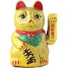 Freak Scene Gatto della Fortuna - Gatto Cinese - Maneki Neko in Ceramica - 17 cm - Oro