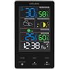 BRESSER Explore Scientific WSC4009 Stazione meteo con display touch a colori, Previsioni del tempo, Dual alarm, Fasi lunari, Bianco