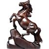 Generic Statua di cavallo rosso in legno, scultura Feng Shui cavallo rosso, statuetta di cavallo di fuoco, zodiaco cinese per casa e ufficio da esposizione sulla scrivania (C)