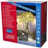 Konstsmide 3613-110 Catena luminosa a micro LED, 200 diodi a luce bianca calda, trasformatore esterno 24 V, 12 W, cavo nero