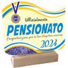 STAMPATEK Regalo Pensione Uomo, Targa Pensionato 2024 Premio Pensionato Dell'anno, Ricordo Trofeo Riconoscimento Alla Carriera Regali Per Pensione, Targa Commemorativa Congratulazioni Pensionamento
