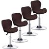UWOBTN Coprisedie per Sgabelli da Bar con Schienale, Elasticizzate Fodere Sedie Rimovibile Lavabili Girevole Copertura per Sgabello da Bar per Ufficio, Bar, Casa, Cucina(#10,4PCS)