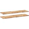 vidaXL Mensole da Parete 2 pz 120x40x2 cm Legno Acacia Rifinito a Olio
