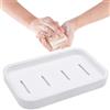 DIAONIAN 1Pc Porta Saponetta Bagno,Portasapone Per Doccia(Bianca)