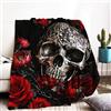 WZXGHE Coperta Halloween 150x200,Morbida Sofficeo Zucca,Fantasma Pipistrello Motiv flanella Plaid,Per HalloweenCopridivano (Halloween-F, 150x200cm)