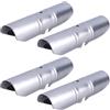 SYLEN 4 connettori interni per aste per tende, in metallo, compatibili con aste da 25-28 mm, 110 x 25 x 0,5 mm