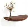 Pobbycrafm Mensole da Muro Mensole da Muro Design Libreria da Parete Sospesa Mensola Cucina Mensola Doccia da Appendere Libreria Angolare Brown 28cm