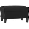 vidaXL Poggiapiedi Nero 60x50x41 cm in Similpelle