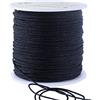 KONMAY 1 rotolo da 1,0 mm 87 m di nylon nero intrecciato micro-corda, filo di nylon per perline e macramè per la creazione di gioielli e artigianato