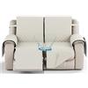 YNJJKA Copri Poltrona Relax Reclinabile Copertura per Poggiatesta Divano Sofa Cover Copripoltrona Trapuntato Impermeabile Universale Copridivano Laterali E Fascia Elastica,per Reclinabile(2131,2 SEATER 54)