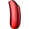 Wambere Custodia per accendini in metallo, modello YF918-J6 Banana Smooth, custodia riutilizzabile per accendini anticaduta e accendino, colore rosso