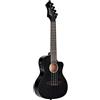 Ortega Guitars Ukulele Concerto Elettro-Acustico - Horizon Series - Okoume, Black (RUHZ-CE-SBK)