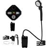 Genérico Doccia da campeggio, pompa ricaricabile, campeggio esterno | Doccia esterna con display a LED per spiaggia, camper, viaggi, escursionismo, campeggio, lavaggio auto