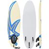 Plumbpyr Tavola da surf con design a stella in XPE con nucleo in schiuma EPS, longboard Softtop per principianti ed esperti, con corda di sicurezza e pinne rimovibili per spiaggia e mare