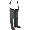Drillkyn Stivali da vampada verde scuro, taglia in poliestere rivestito in PVC, regolabili con cinghia, traspiranti e impermeabili, per pesca, caccia, pesca, attività all'aperto, fiume, lago, laghetto