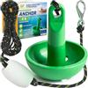 Gradient Fitness Ancoraggio a Fungo da 3,6 kg con Corda e Boa da 7,6 m, Verde, Kit di Ancoraggio per Kayak, Paddle, Canoa, Jetski, SUP, pontone, Piccole Barche e zattere, Accessori di Ancoraggio Gradient Fitness