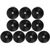 GATHINESS 10 Pezzi Base di Aspirazione per Sacco Boxe, Nero, in Gomma | Ricambio per Supporto Sacco Boxe, Assorbimento Urti, Previene Ribaltamento, Design Staccabile, per Palestra