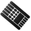 SUPVOX Protezione Telaio Bicicletta Carbonio, Set PVC Nero Anti-graffio | Applicazione Semplice, Sagoma su Contorni Complessi, Adesivo per Catena e Telaio, Protezione Telaio