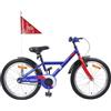 Plumbpyr Bicicletta per bambini da 2 a 4 anni, con telaio in acciaio, manubrio e sella regolabili, parafango, campanello, freno a contropedale, ruota leggera, ideale per il tempo libero, escursioni
