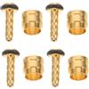 Healvian 8set Inserto Olio Freno Disco Idraulico per Bici, Inserto Oliva e Barbo, Rame, Tenuta Antiperdita, per Impianto Freno e Riparazione Bici, per Uscite Impegnative