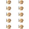 Gettimore Alluminio CNC Bike Stem Cap 10-Pack leggero (Golden Bowl set coperchio)