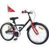 TUERYAFEK Bicicletta da 12 pollici, telaio in acciaio nero