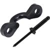 DEARMAMY Fibbia da Ponte per Kayak, Accessori Nautici Neri | Plastica e Acciaio Inossidabile, Leggera e Facile da Riporre, Punti Extra di Fissaggio, Casa e Outdoor