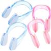 NAMOARLY 4 Pezzi Tappo Nasale da Nuoto in Silicone per Adulti, Antiscivolo | Previene L'ingresso D'acqua, Vestibilità Confortevole, PC e Silicone, per Piscina e Nuoto Regolare