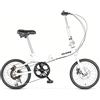 QKBMFK Bicicletta Pieghevole Da 16 Pollici, Mini Bici Da Città Leggera Con 6 Velocità, Telaio In Tubi A Parete Spessa In Acciaio Al Carbonio, Adatta Per Passeggiate All'aperto Per Adulti C