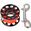 TOPPERFUN Lega Bobina Nera in Alluminio di Immersioni Subacquee | Mulinello da Immersione Snap Clip, per Outdoor e Mappatura Grotte, Accessorio per Amici e Famiglia