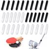 Piacolnic Set da 32 Pezzi Nastro di Piombo Autoadesivo, 3 g Nero e Bianco Nastro di Piombo per Racchette, Strisce da Golf per Mazze e Racchette da Tennis e Pickleball