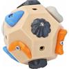 Tressify Palla da allenamento in legno per scalatori, blocco di masso fatto a mano con punte per arrampicata su roccia, strumento multi-sfaccettato per allenamento di forza e precisione, 9,9 x 9,9 x 9,9 cm