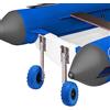 hongward 2 ruote posteriori pieghevoli per gommoni | Carrello per barca pieghevole con pneumatici ad aria, ruote di trasporto fino a 150 kg, per gommoni, kayak e jet ski