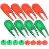 XUXHOU Golfs Divot Tool, PE Plastica con Ball Marker | Forca da Tappeto Erboso, Leggera, Lunghezza 2,8 Pollici, Si Adatta a Tasca o Borsa, per Tutti i di Tappeto Erboso, per