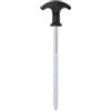 Drillkyn Picchetti per tenda da 12 pezzi, 17 cm, Ø 7 mm, in acciaio zincato, con testa a forma di T, per campeggio, outdoor, borsa e tiranti, robusto accessorio per tenda per escursioni, trekking