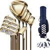 Generic Set di mazze da golf da uomo, 12 pezzi, set completo per principianti, con asta in carbonio e borsa da carro, per golfisti adulti