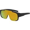 Wiffe Occhiali da vista per guida e ciclismo, oversize, colore: rosso e