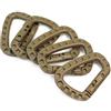 Hotaden 5pcs plastica Grillo moschettone Zaino fibbia di blocco portachiavi zaino leggero Primavera Snap Gear clip portachiavi D Forma