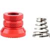 Wiffe Dado mozzo di manutenzione ruote con texture Grip | Lega di alluminio Rilascio Hardware Molla Conica Valore Set
