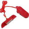 DEARMAMY Chiave Magnetica di Sicurezza per Tapis, Arresto Emergenza | Ricambio ABS Rosso, Risposta Rapida e Fissaggio Sicuro, per Macchine da Allenamento e Attrezzature Fitness