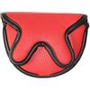 PengGengA - Coprispalle in ferro da golf, in peluche, impermeabile, semicircolare con velcro, 2 colori opzionali, Uomo, Rosso, 14.5 x 11cm