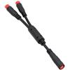 FUANA Prolunga PVC E-Bike 1 Femmina 2 Maschio Nero