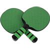 Cabilock 2 Pezzi Racchetta da Ping Pong in Plastica Verde per Principianti | Uso Outdoor e Training, Superficie Elastica, Maggiore Stabilità, Controllo Sicuro, Accessori per Tavolo da Ping Pong