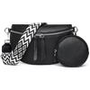 JSTHHTT Marsupio Donna Elegante in Pelle, Borsa Tracolla Con Spalline Larghe per Festival e Viaggi