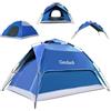 Gerduck-3 in1 Tenda da Campeggio 2/4/6 Posti,Tenda Pop UpTenda 3 Persone Famiglia Tenda a Cupola Impermeabile Antivento,Set up facile in 60 secondi
