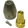 Marine Products US Marine Products LLC - Dado elica retrò in alluminio con anodo in alluminio per Mercruiser Bravo 3, compatibile con unità Bravo III dal 2003 in poi, sostituisce Martyr CMPNDAF14UNS