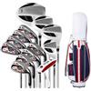 Generic Set completo di mazze da golf per uomo, con driver, fairway, ibrido, ferro, putter e borsa verticale, ideale per principianti e professionisti