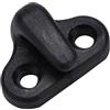 Aoresac Set di 4 ganci neri a doppio foro, per kayak, canoa, barca, nylon e acciaio inossidabile, supporto per corda elastica 3/8, ottimi accessori per barche, gancio a J di ricambio con viti